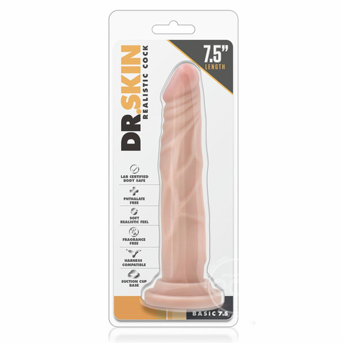 Dr. Skin Realistic Cock Beige 7.5" PVC