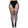 Drew Plus Floral Vine Fishnet Tights Black Plus Pantyhose