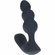 Dual Motor Beaded Vibrating Liquid Silicone Rechargeable Prostate Stimulator with Remote Black 5.3"