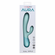 Dual Ripple Rechargeable Silicone Rabbit Vibrator Blue 8" Silicone