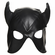 Dungeon Demon Bondage Hood with Horns Black One Size