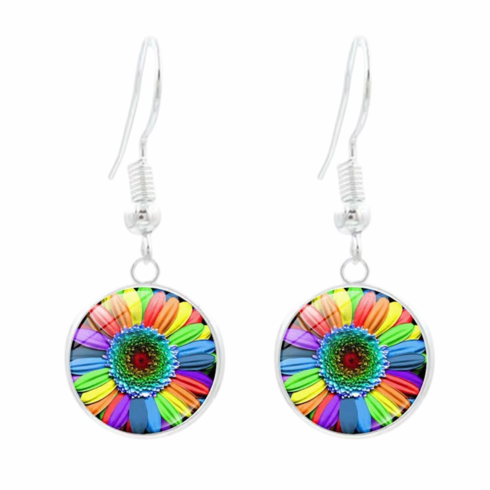 Earrings - Fish Hook Rainbow