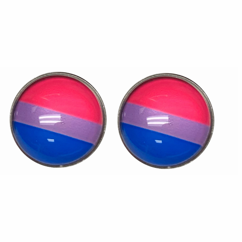 Earrings -Glass Cabochon Bi