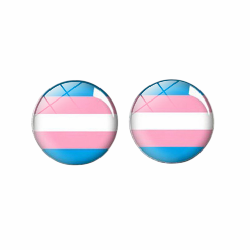 Earrings - Glass Cabochon Trans