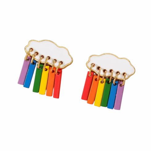 Earrings - Stud Rainbow