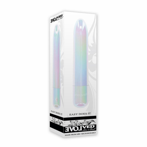 Easy Does It Rechargeable Bullet White 3.9" TPE/TPR/ABS