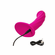Easy Ride Rechargeable Silicone Vibrating Dildo Pink 5.2" Silicone