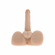 Easy Rider Thrusting Rechargeable Vibrator Beige 7" TPE/TPR/ABS