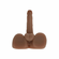 Easy Rider Thrusting Rechargeable Vibrator Brown 7" TPE/TPR/ABS