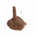 Easy Rider Thrusting Rechargeable Vibrator Brown 7" TPE/TPR/ABS