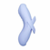 Echo 2 Rechargeable Silicone Heated Finger Vibrator Blue 3.5" Silicone