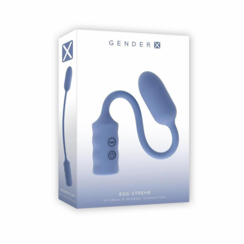 Egg-Streme Rechargeable Silicone Egg 2.9" Blue