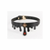 Elvira Collar Black/Gold Adjustable PU