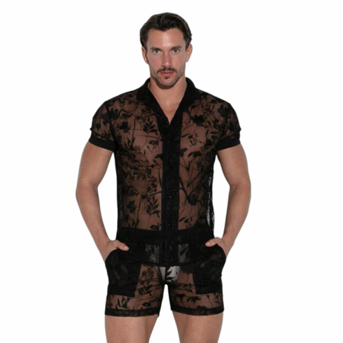 Embroidered Shirt Black