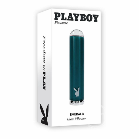 Emerald Rechargeable Silicone Vibrator Green 3.25" Silicone