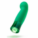 Enchanting Rechargeable Silicone G-Spot Vibrator Emerald 4.2" Silicone
