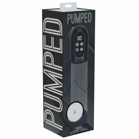 Engage 6 Function Automatic Rechargeable Penis Pump Gun Metal 7.8"