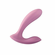 Erica Rechargeable Silicone Dual Vibrator with Clitoral Stimulator Rose Pink 4.5" Silicone App
