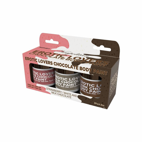 Erotic Chocolate Body Paints - 3 pc Set Chocolate