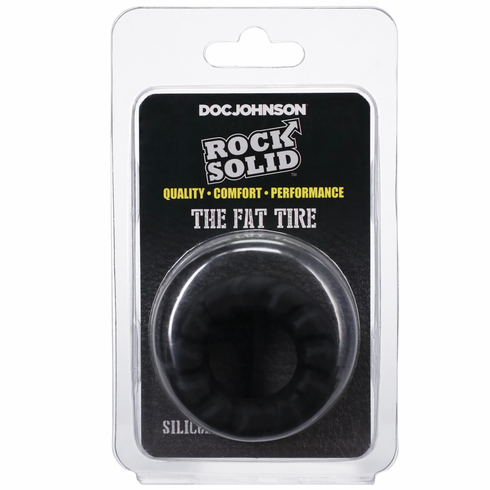 Fat Tire Silicone Cock Ring Black One Size Silicone