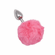 Faux Fur Bunny Tail and Metallic Anal Plug Pink 2.5" Aluminum