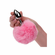 Faux Fur Bunny Tail and Metallic Anal Plug Pink 2.5" Aluminum