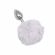 Faux Fur Bunny Tail and Metallic Anal Plug White 2.5" Aluminum