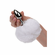 Faux Fur Bunny Tail and Metallic Anal Plug White 2.5" Aluminum
