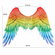 Festival Costume Wings Rainbow 29.5" x 41"