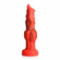 Fire Hound Silicone Dildo Red/Black 10" Silicone