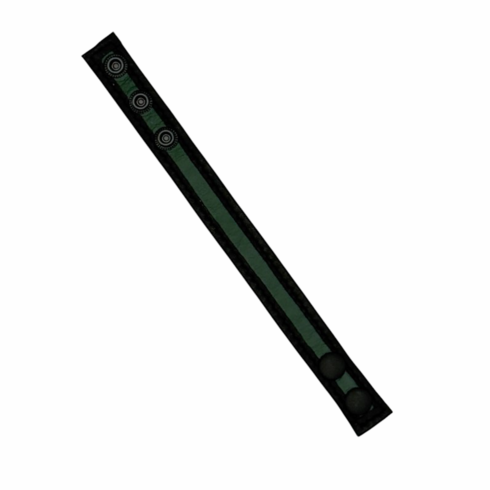 FK Color Contrast Snap Cock Strap Green Adjustable Leather