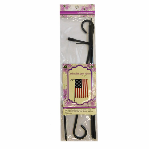 Flag Poles - Garden Flag Black 31"
