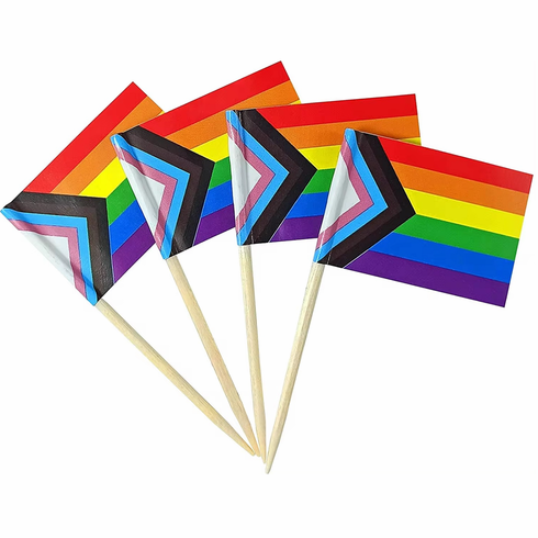 Flag Toothpick Cupcake Markers - 100/pk Progress