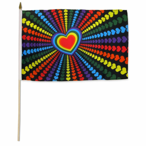 Flags - Poly Love 12" x 18"