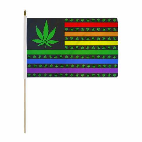 Flags - Poly Marijuana USA 12" x 18"