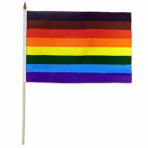 Flags - Poly Philly Rainbow 12" x 18"