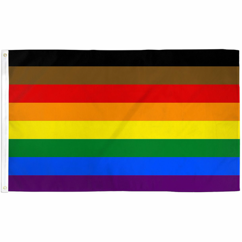 Flags - Poly Philly Rainbow 3' x 5'