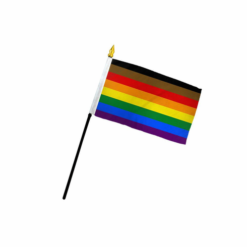 Flags - Poly Philly Rainbow 4" x 6"