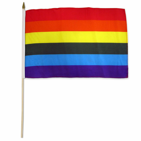 Flags - Poly Rainbow 12" x 18"