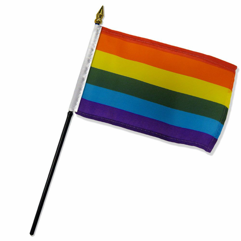 Flags - Poly Rainbow 4" x 6"