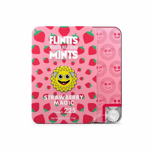 Flintts Mints Mouth Watering Oral Delights .7 oz Strawberry