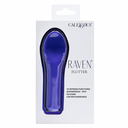 Flutter Rechargeable Silicone Vibrator Purple 4.7" Silicone