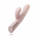 Fraya Rechargeable Silicone Rabbit Vibrator Pink 5.2" Silicone