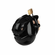 Full Restraint Silicone Cock and Balls Chastity Device Black One Size Silicone