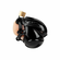 Full Restraint Silicone Cock and Balls Chastity Device Black One Size Silicone