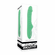 Full Throttle Rechargeable Silicone Warming Vibrator Green 5.7" Silicone