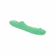 Full Throttle Rechargeable Silicone Warming Vibrator Green 5.7" Silicone