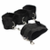 Fuzzy Bedroom Bondage Kit Black Adjustable PU