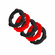Gearheads Spinner Cock Ring - 5 pk Red/Black One Size Silicone
