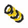 Gearheads Spinner Cock Ring - 5 pk Yellow/Black One Size Silicone